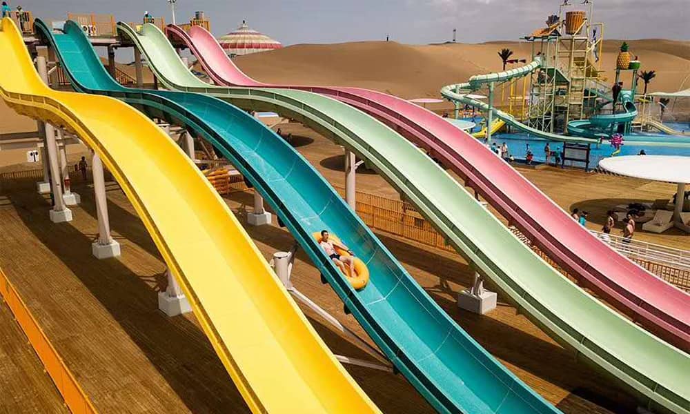 内蒙古响沙湾水上乐园水上飞船 内蒙古响沙湾水上乐园水上飞船